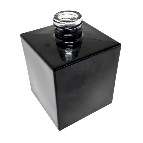 EMBALAGEM VIDRO CUBO ( PRETO ) – 250ML