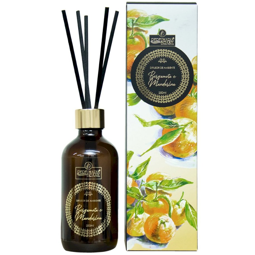 DIFUSOR BLENDS AMBAR – 250ML BERGAMOTA E MANDARIM