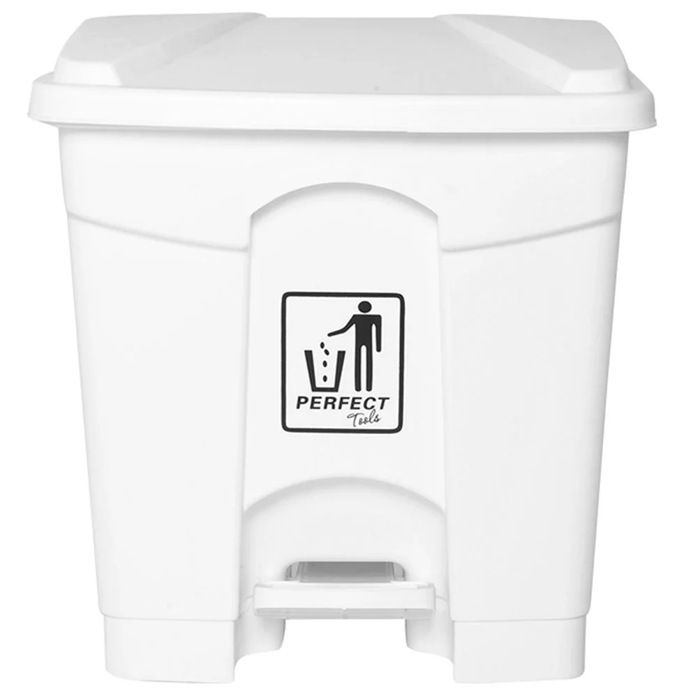 LIXEIRA BRANCA – 35L – 2,1 kg ( PERFECT ) c/pedal
