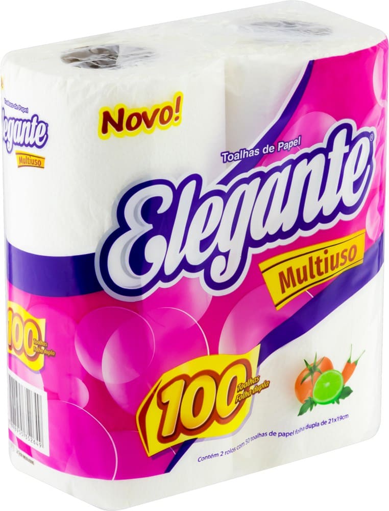 ELEGANTE Papel Toalha 12UN 2RL 100Folhas