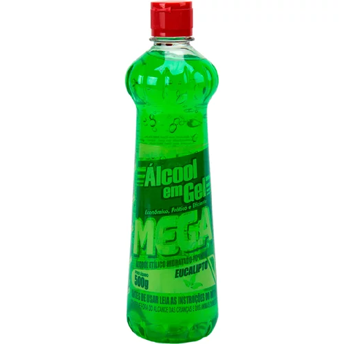 ÁLCOOL GEL MEGA 70° INPM DOMESTICO ( EUCALIPTO ) – 500G