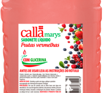 SABONETE LIQUIDO COM GLICERINA CALLAMARYS FRUTAS VERMELHAS – 2L