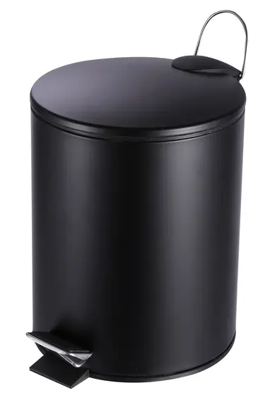 LIXEIRA DE PEDAL – 5L PRETO