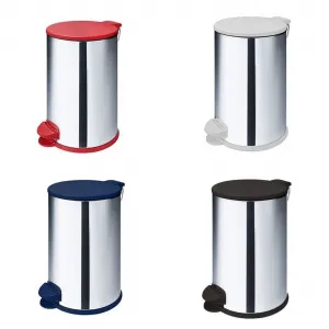 LIXEIRA DE PEDAL INOX ( VERMELHO ) – 12 L