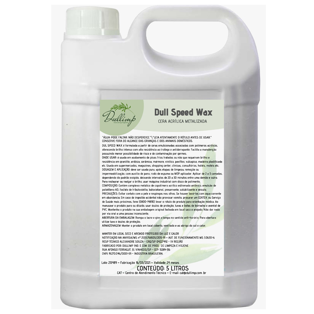 DUL SPEED WAX – 5L ( CERA ACRILICA METALIZADA )