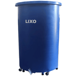 LIXEIRA CILÍNDRICA COM PEDAL – 100L ( AZUL )