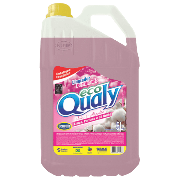 LIMPADOR PERFUMADO ECOQUALY ( TALCO E ALGODÃO ) 5L