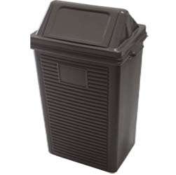 LIXEIRA QUADRADA BASCULANTE ( CINZA ) – 60L  BELOSCH