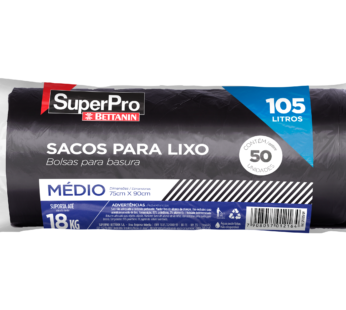 SACO PARA LIXO – 105L COM 50UN MEDIO