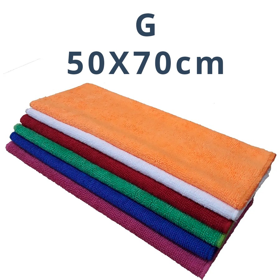 TOALHA MICROFIBRA LISA 50X70