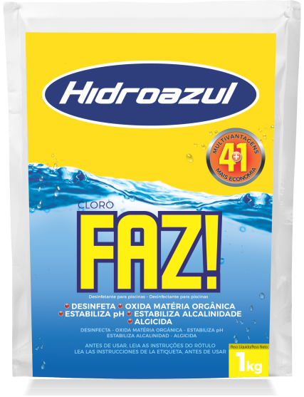 CLORO FAZ – 1KG – HIDROAZUL