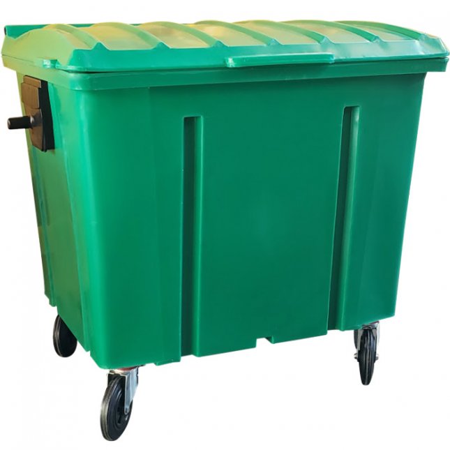 CONTAINER 04 RODAS – 1000L ( VERDE )