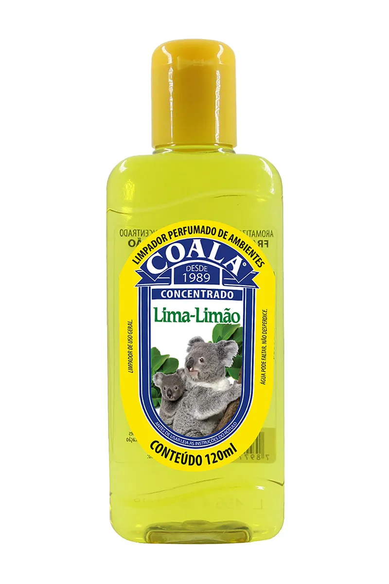 ESSÊNCIA LIMPADOR CONCENTRADO COALA LIMA LIMÃO – 120ML
