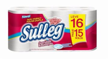 SULLEG Papel Higiênico Folha Dupla 4UN Leve 16 Pague 15