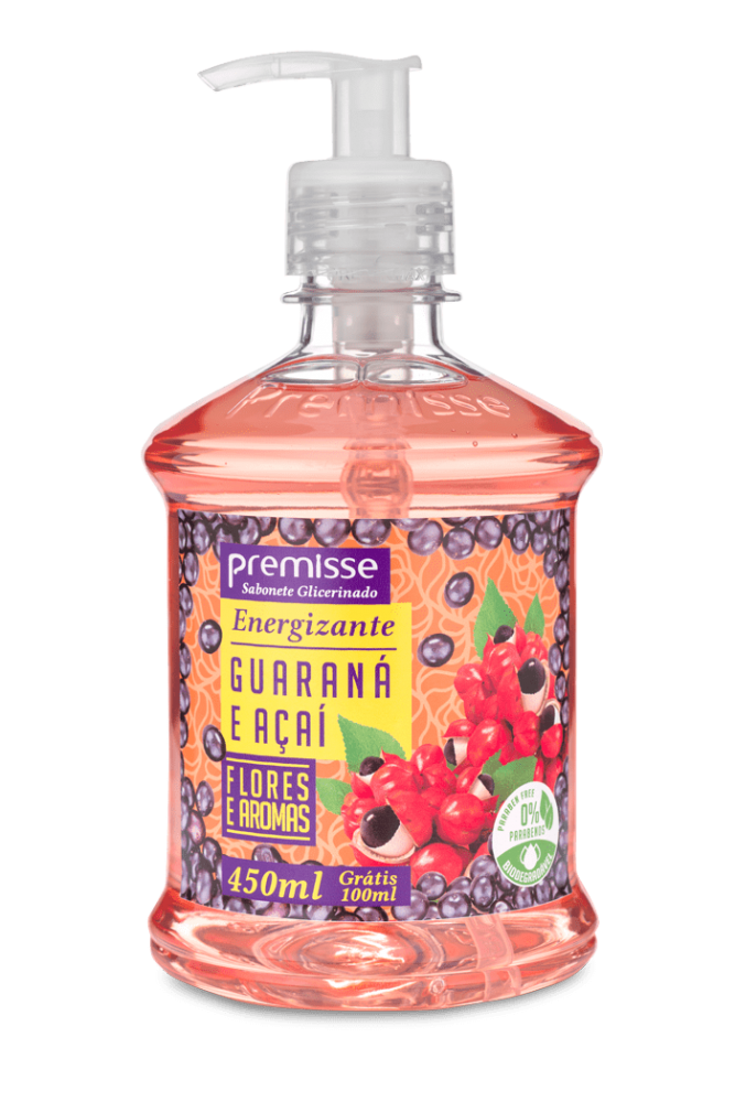 SABONETE PREMISSE GUARANÁ E AÇAÍ – 450 ML