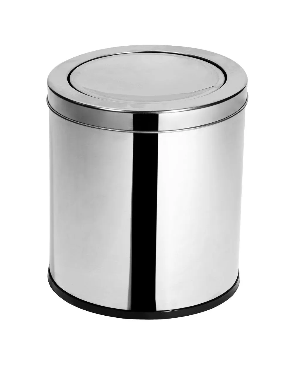 LIXEIRA INOX COM TAMPA BASCULANTE 10L – ELEGANCE