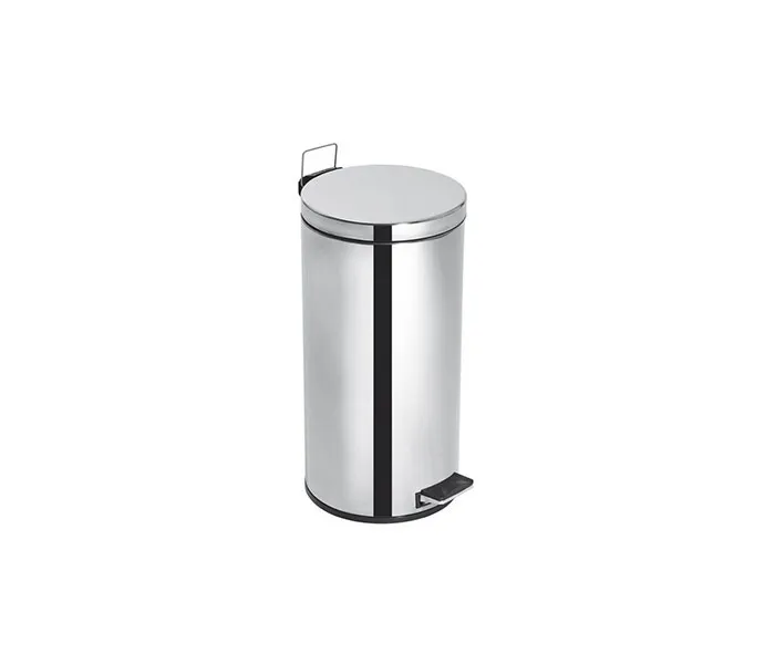 LIXEIRA INOX COM PEDAL E BALDE – 15L