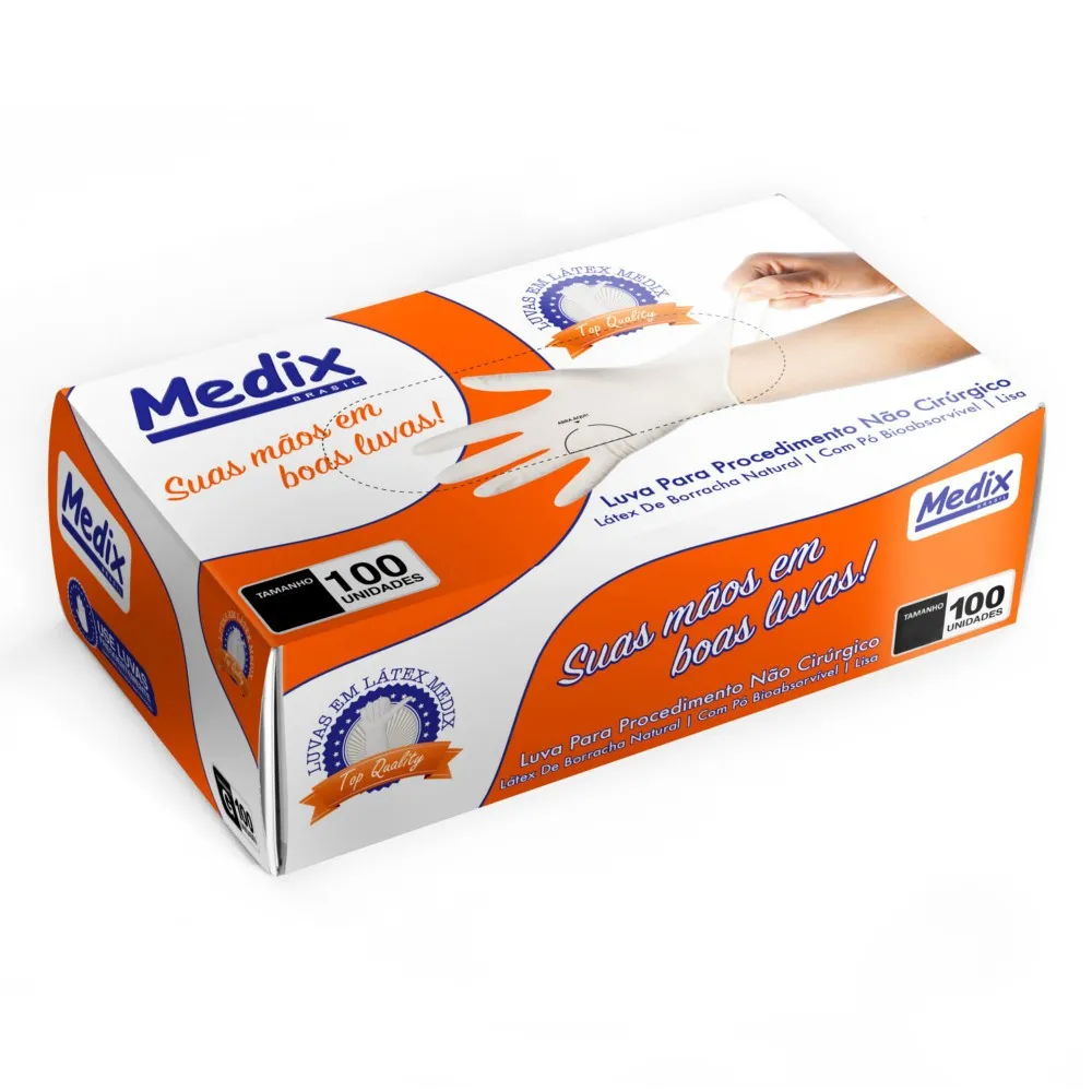 LUVA PROCEDIM TOP QUALITY  ( M ) – 100UN