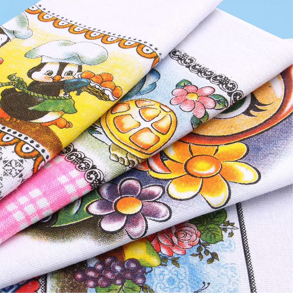 PANO PRATO BAINHA ESTAMPADO BRANCO – 65X40cm