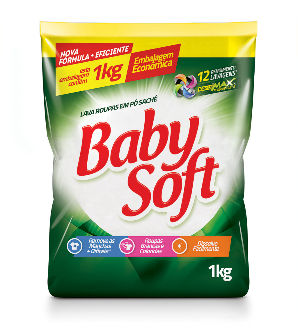 LAVA ROUPÁS EM PÓ BABY SOFT SACHE – 1KG
