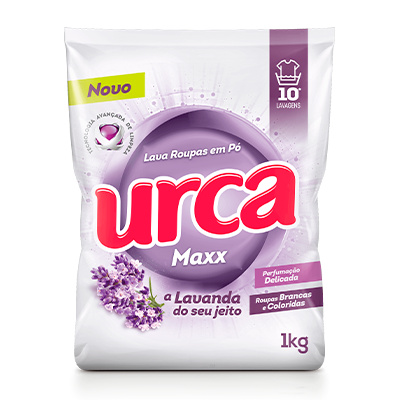 LAVA ROUPAS EM PÓ URCA MAXX LAVANDA SACHE – 1KG