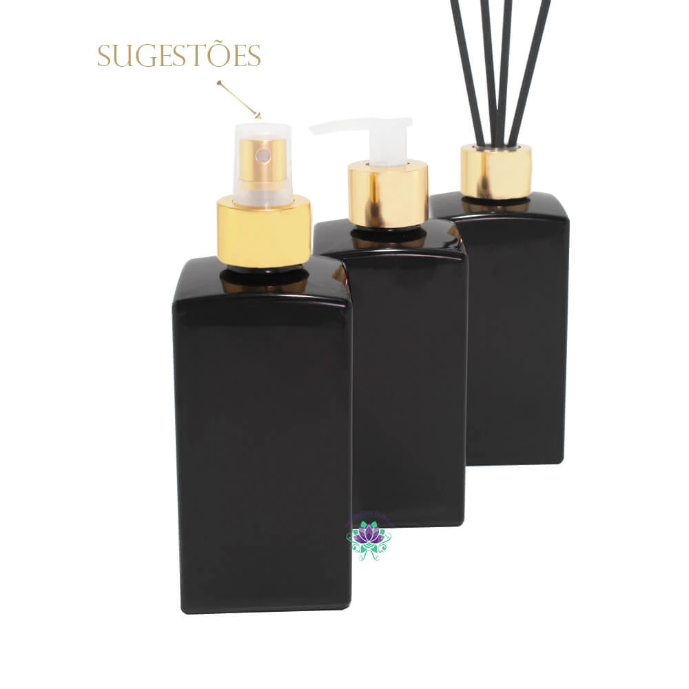 EMBALAGEM VIDRO PARIS PRETA – 250ML