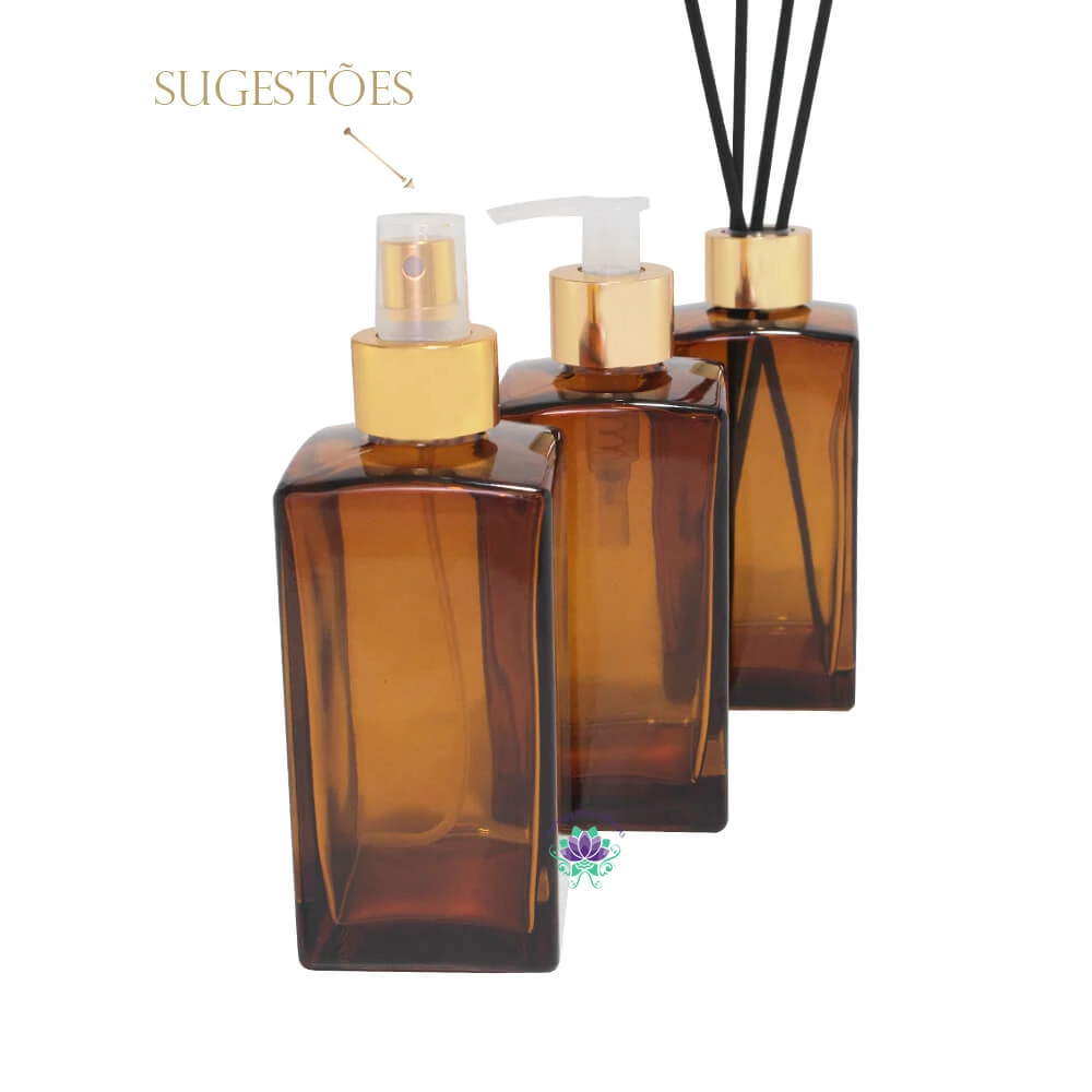 EMBALAGEM VIDRO PARIS DEGRADE MARROM – 250ML