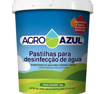Pastilha de cloro AgroAzul (para água consumo humano) – 1kg