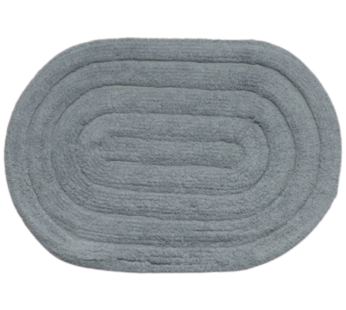 Tapete para Banheiro Allegro Azul Claro Oval 40cmx60cm – Kapazi