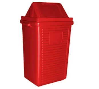 LIXEIRA QUADRADA BASCULANTE ( Vermelho ) – 60L BELOSCH