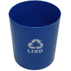 Lixeira Cilíndrica Sem Tampa – 14L ( PRETA )