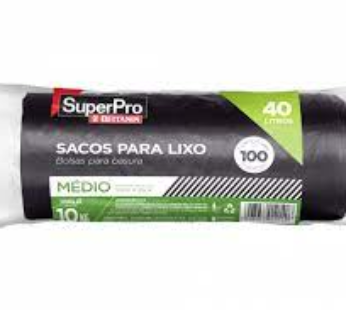 SACO LIXO SUPERPRO 40L 1X10X100