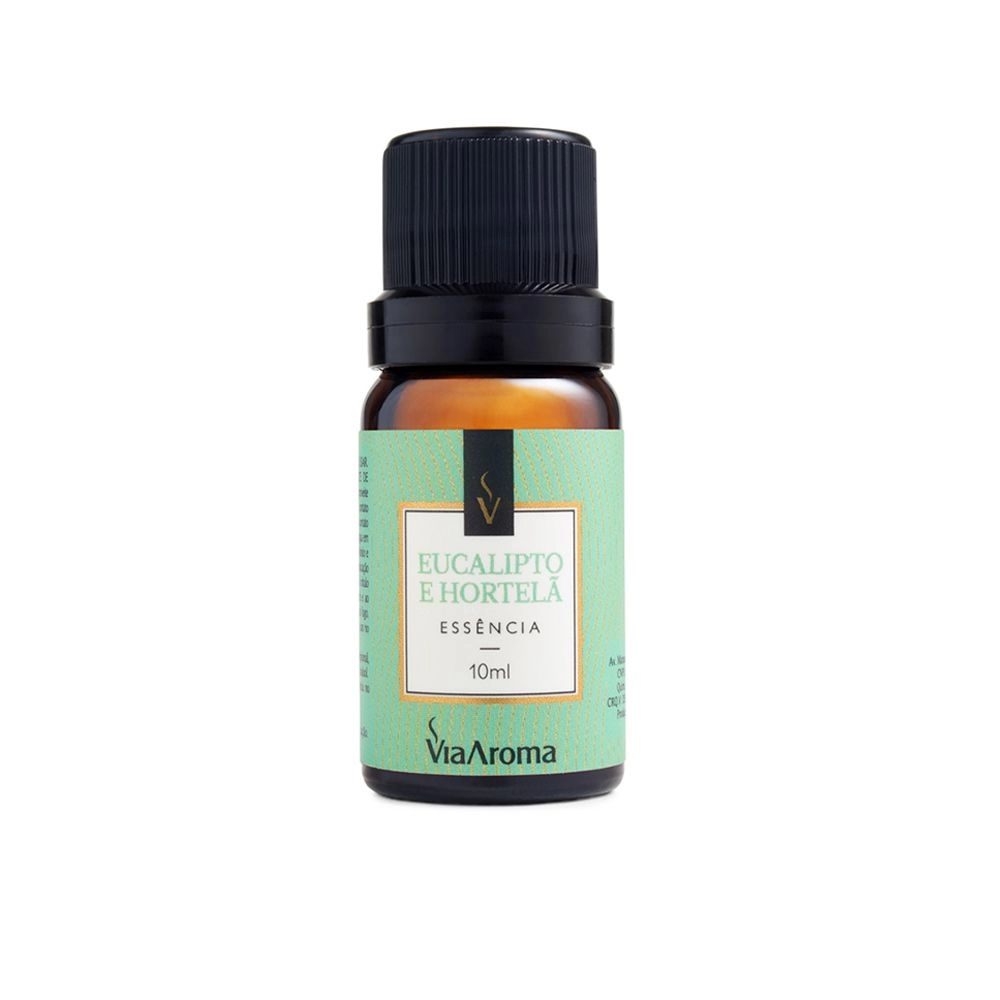 ESSENCIA VIA AROMA 10ML CLASSICA EUCALIPTO E HORTELÃ
