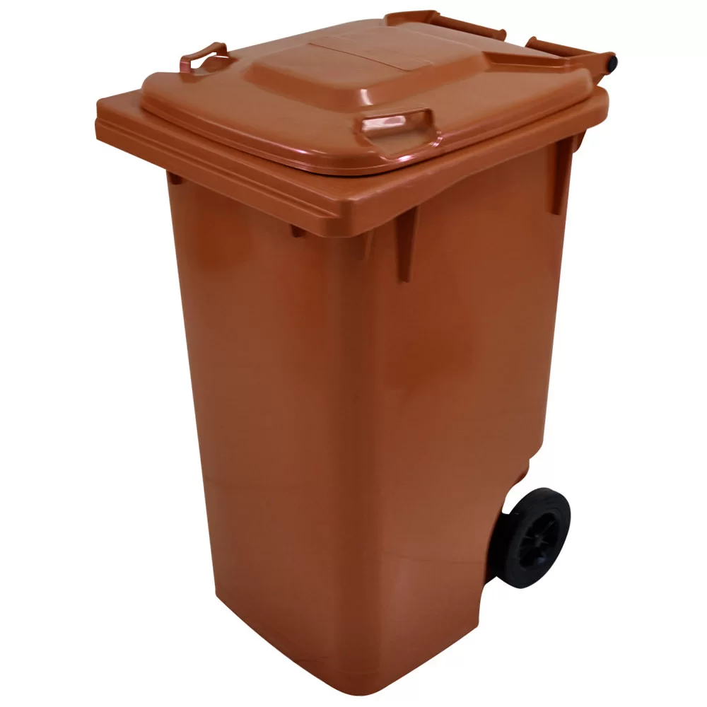 CESTO GARI 240L RODA 200MM  ( MARROM )