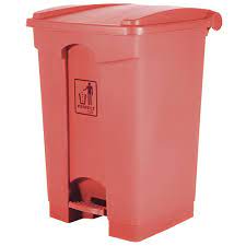 PERFECT LIXEIRA 50 L VERMELHA COM PEDAL