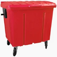 CONTENTOR 04 RODAS / VERMELHO – 1000L