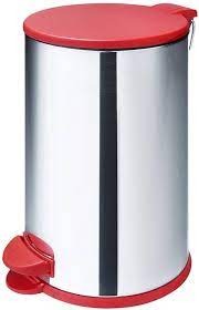 LIXEIRA DE PEDAL VERMELHO 12L (CAIXA INDIVIDUAL)