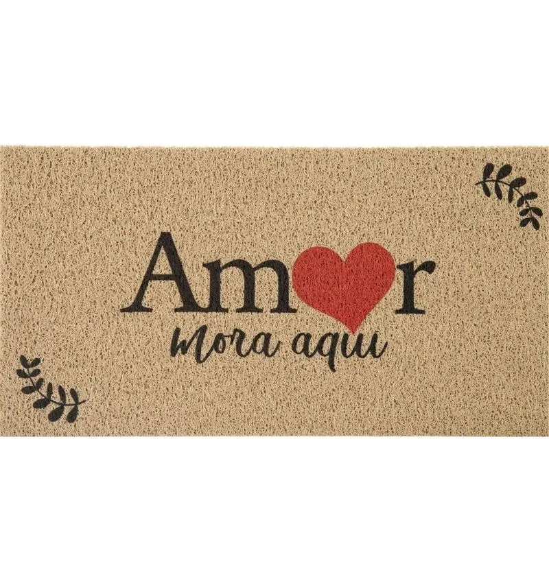 VINIL AMOR MORA AQUI 40CM X 75CM