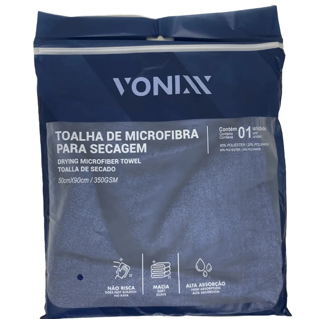 TOALHA MIC SECAGEM 50X90 350GSM VONIXX