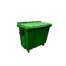 CONTETOR 04 RODAS 500L  VERDE LIXO
