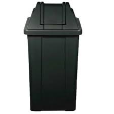LIXEIRA QUADADO 100L C/TP VAI – VEM ( PRETO )