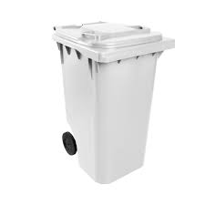 CONTETOR MOVEL P/LIXO 240L C/RODAS 200MM BRANCO