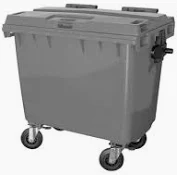 CONTETOR MOVEL P/LIXO 660 CINZA