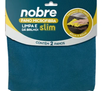PANO DE MICROFIBRA 40X40 CM PACOTE C/2UN AZUL SLIM