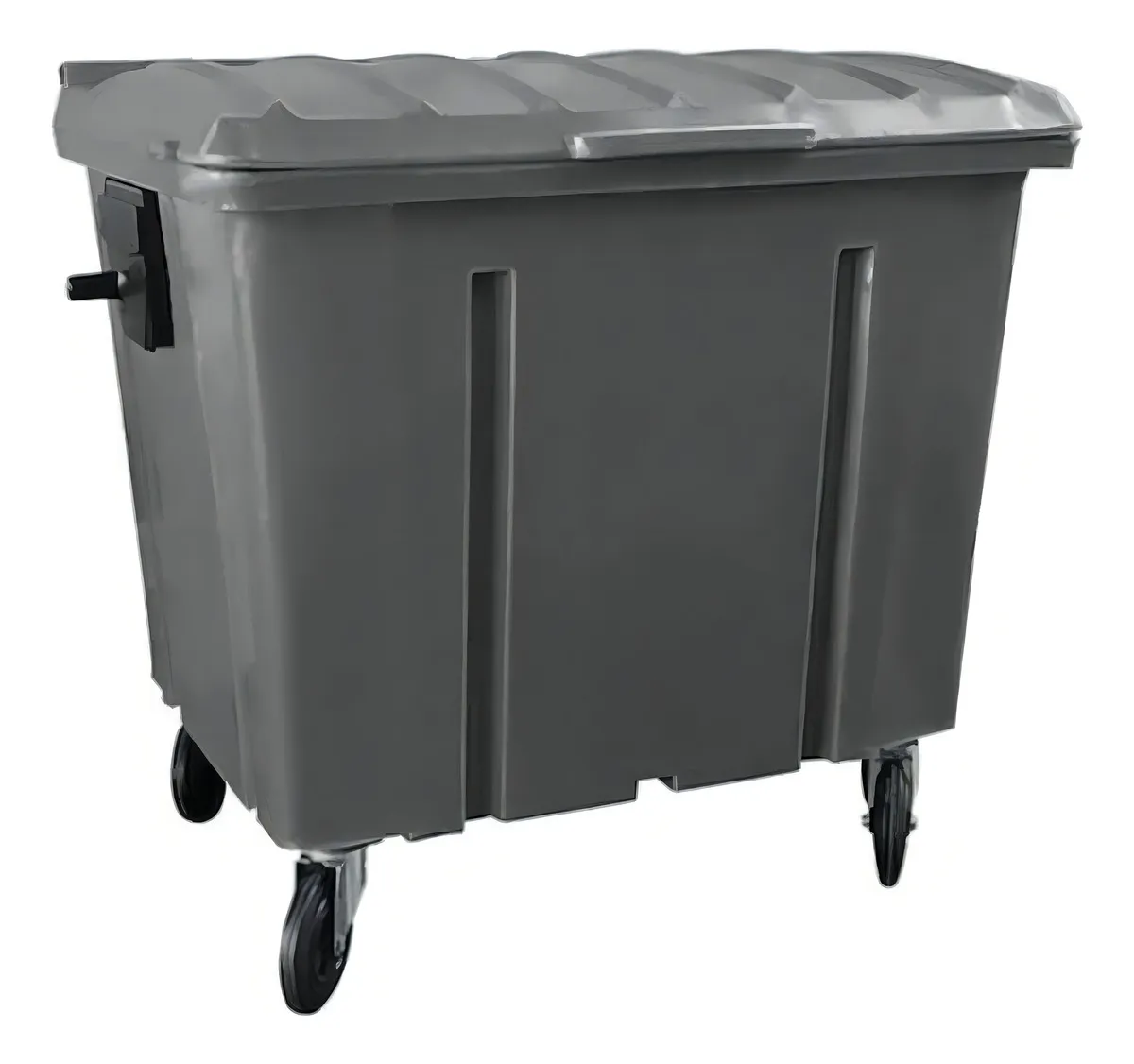 CONTENTOR MOVEL P/ LIXO 1000 CINZA