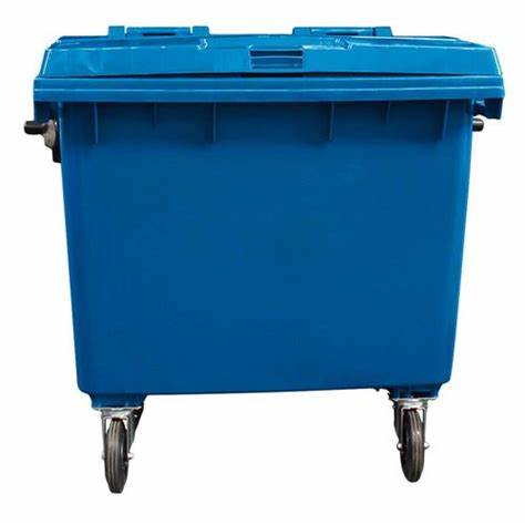 CONTENTOR MOVEL P/LIXO 660 AZUL