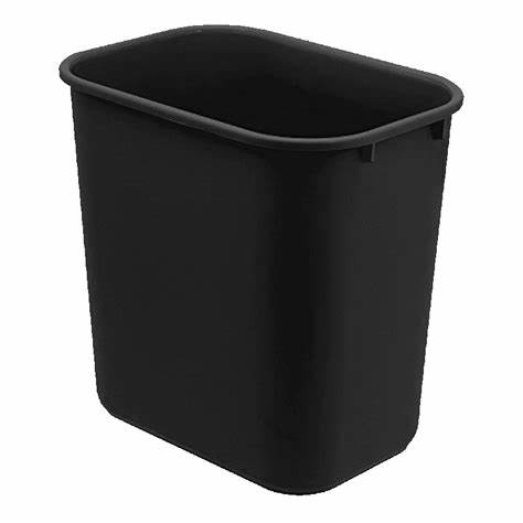 LIXEIRA PLAST. 12L RETANGULAR PRETO