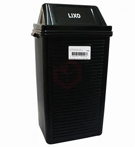 LIXEIRA QUAD. BASC. 100 LITROS PRETA