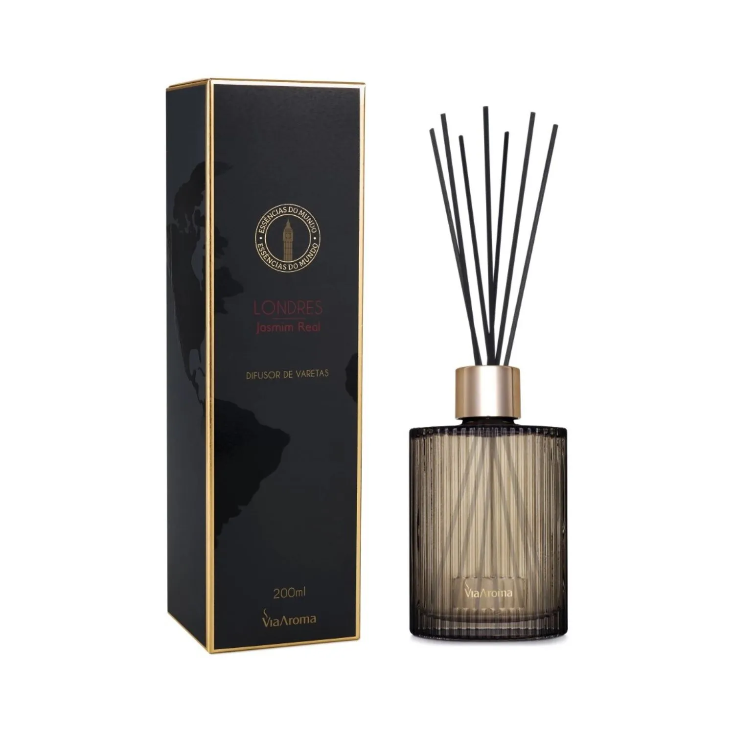 DIFUSOR DE VARETAS 200ML MUNDO LONDRES JASMIM REAL