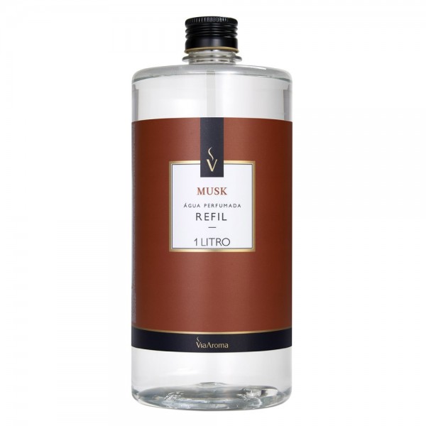 REFIL VIA AROMA 1LT AGUA PERF. CLASSICA MUSK